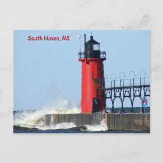 South Haven Lighthouse Postcard