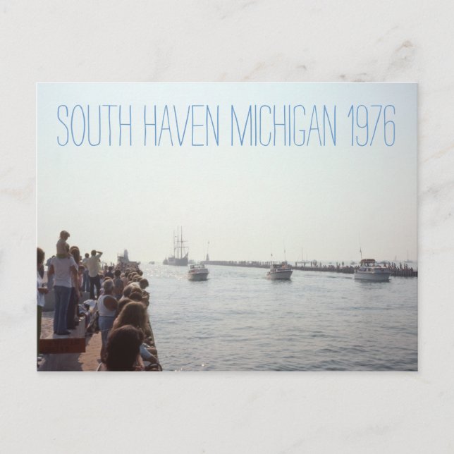 South Haven Michigan 1976 Postcard (Front)