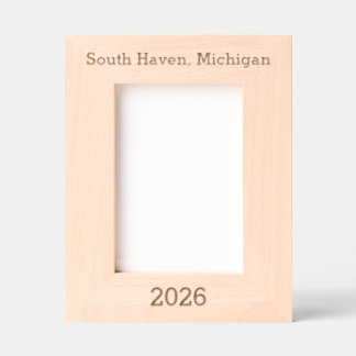 South Haven Michigan - Laser Engraved Frame 