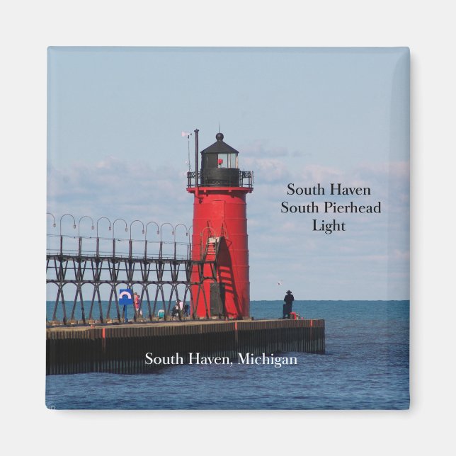South Haven South Pierhead Light magnet (Front)