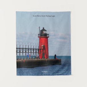 South Haven South Pierhead Light tapestry