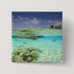 South Huvadhoo Atoll, Southern Maldives, Indian 15 Cm Square Badge