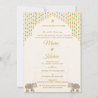 South Indian Temple Wedding Invitation Suite