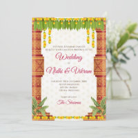 South Indian wedding invitations & Indian invites