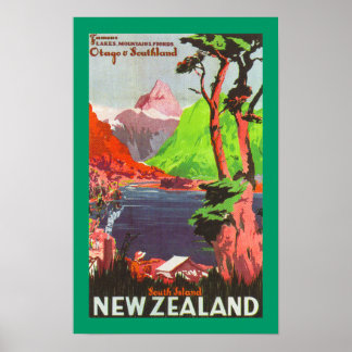 South Island New Zealand (canvas) Poster
