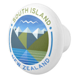 SOUTH ISLAND NEW ZEALAND CERAMIC KNOB