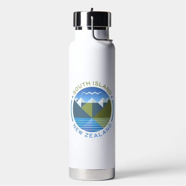 SOUTH ISLAND NEW ZEALAND WATER BOTTLE (Left)