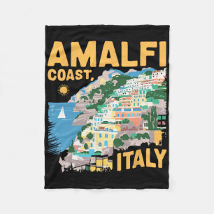 South Italy Trip Amalfi Coast Summer Italian Trave Fleece Blanket