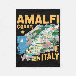 South Italy Trip Amalfi Coast Summer Italian Trave Fleece Blanket