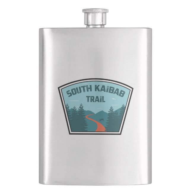 South Kaibab Trail Grand Canyon Arizona Hip Flask (Front)