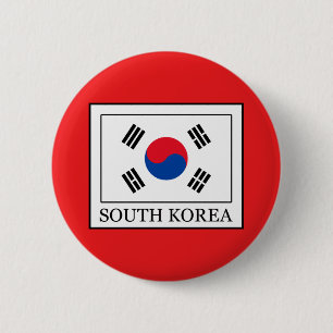 South Korea 6 Cm Round Badge