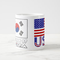 South Korea and USA Flags