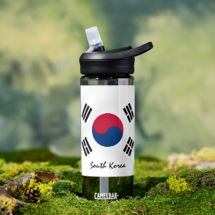 South Korea bottle, patriotic Korean Flag Water Bottle
