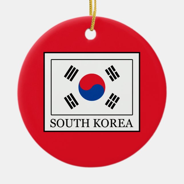 South Korea Ceramic Tree Decoration (Front)