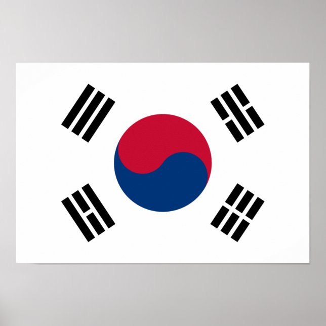 South Korea Country Flag Poster (Front)