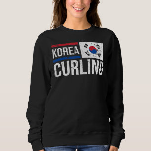 South Korea Curling Flag Stone Sport Curler Skip T Sweatshirt