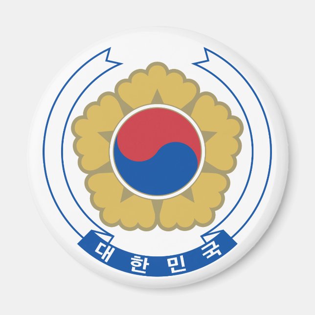South Korea Emblem Magnet (Front)