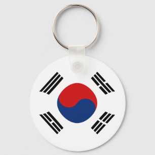 South Korea Fisheye Flag Keychain