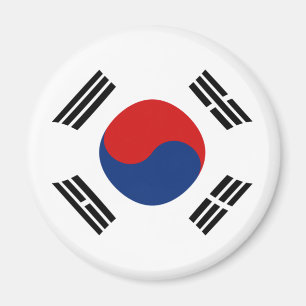 South Korea Fisheye Flag Magnet