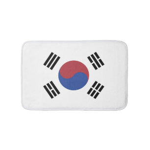 South Korea flag Bath Mat