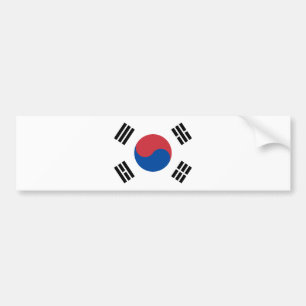 South Korea Flag Bumper Sticker