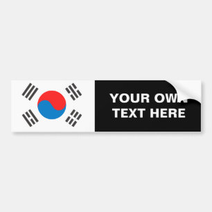 South Korea Flag Bumper Sticker