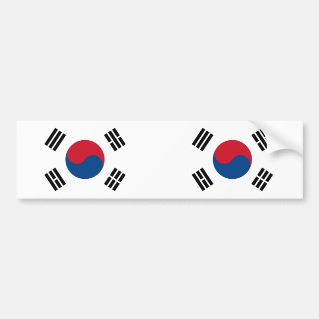 South Korea flag Bumper Sticker (Front)
