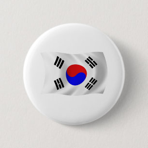 South Korea Flag Button