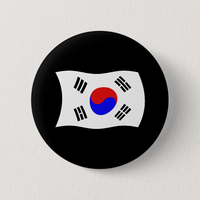 South Korea Flag Button (Front)