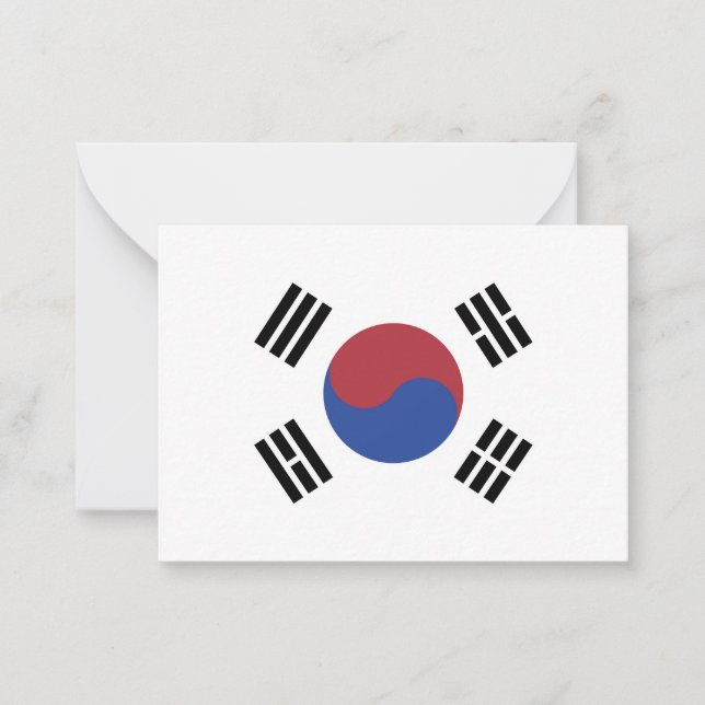 South Korea flag Card (Front)