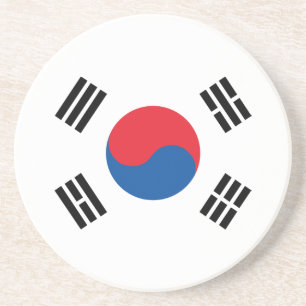 South Korea Flag Coaster