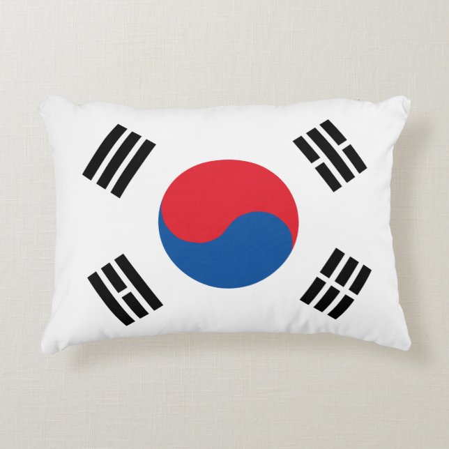 South Korea Flag Decorative Cushion (Front)
