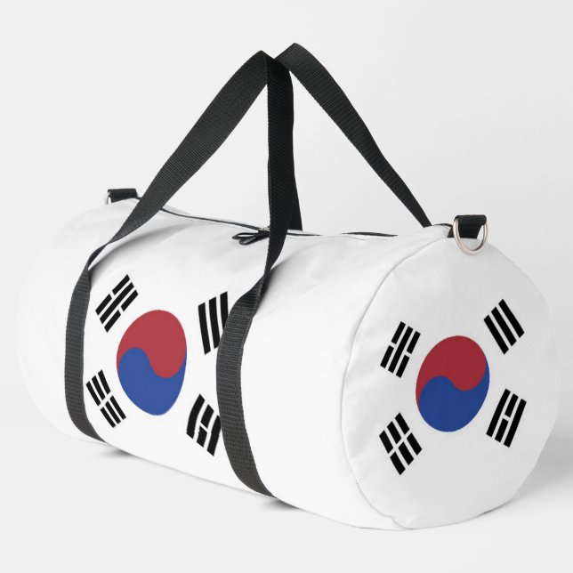 South Korea flag Duffle Bag (Left Corner)