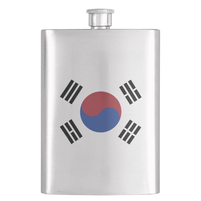 South Korea flag Hip Flask (Front)