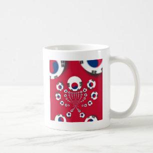 South Korea Flag Kaleidoscope Art Print Coffee Mug