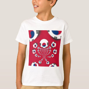 South Korea Flag Kaleidoscope Art Print T-Shirt