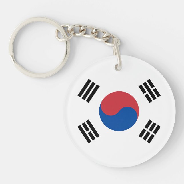 South Korea Flag Key Ring (Front)