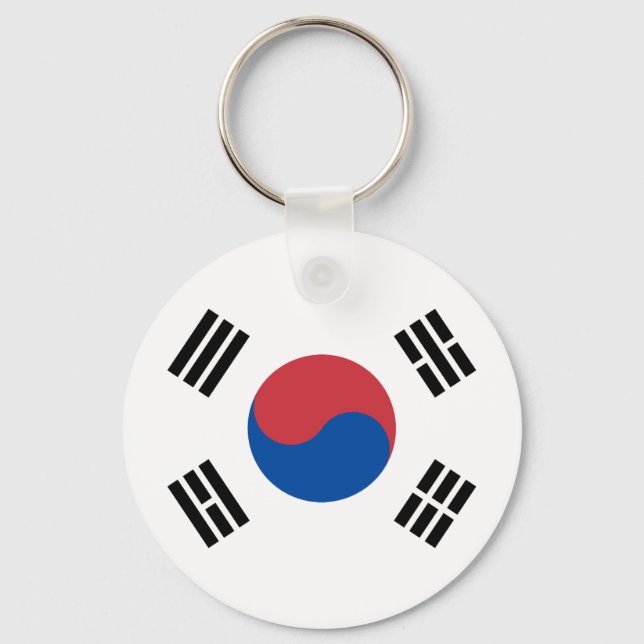 South Korea Flag Key Ring (Front)