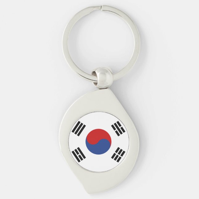 South Korea Flag Key Ring (Front)