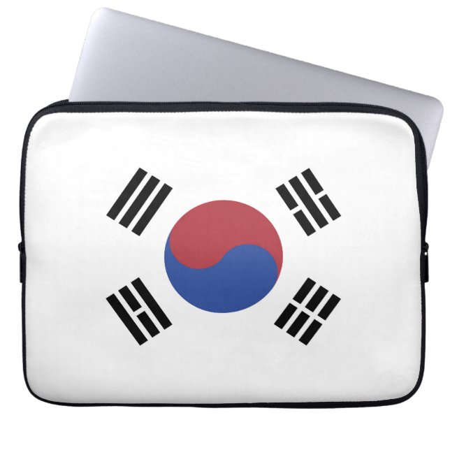 South Korea flag Laptop Sleeve (Front)