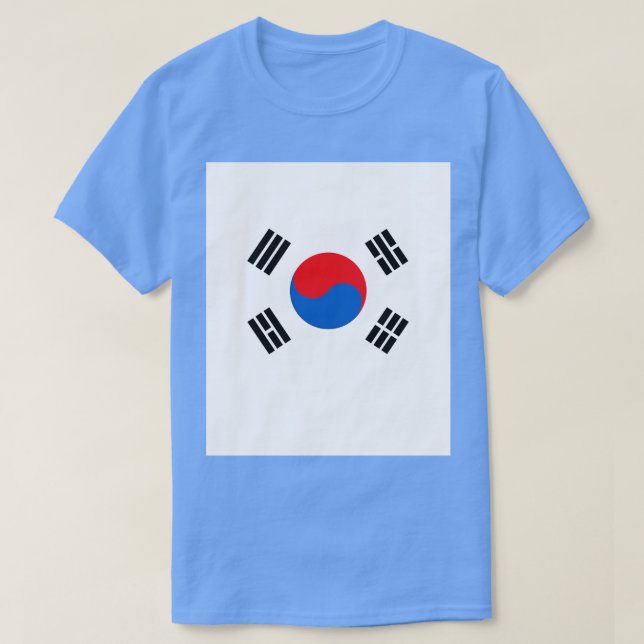 South Korea Flag Mask T-Shirt (Design Front)