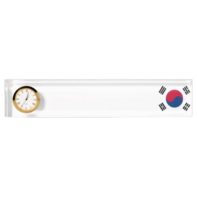 South Korea Flag Nameplate (Front)