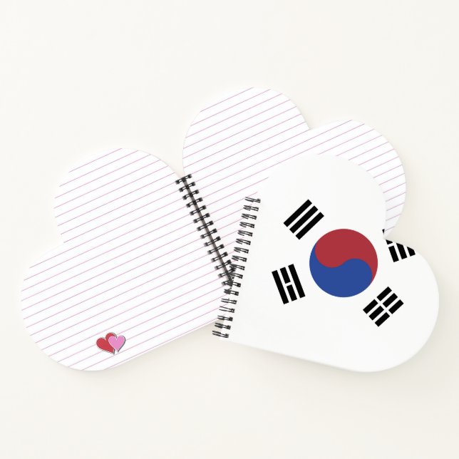 South Korea flag Notebook (Inside)