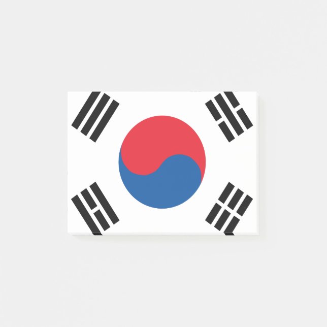 South Korea Flag Post-it Notes (Front)