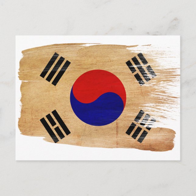 South Korea Flag Postcards (Front)