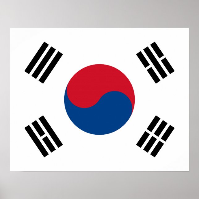 South Korea Flag Poster (Front)