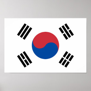 South Korea Flag Poster