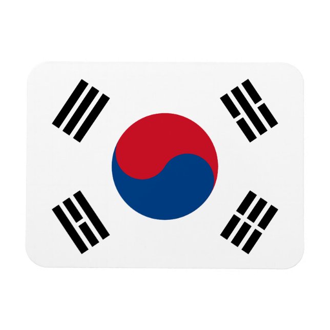 South Korea Flag Premium Magnet (Horizontal)
