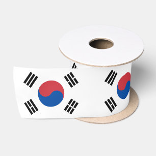 South Korea Flag Satin Ribbon