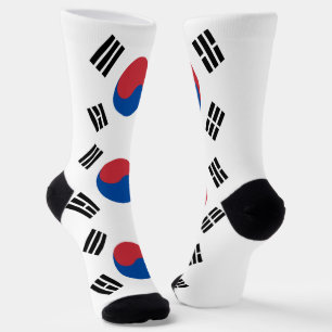 South Korea Flag Socks